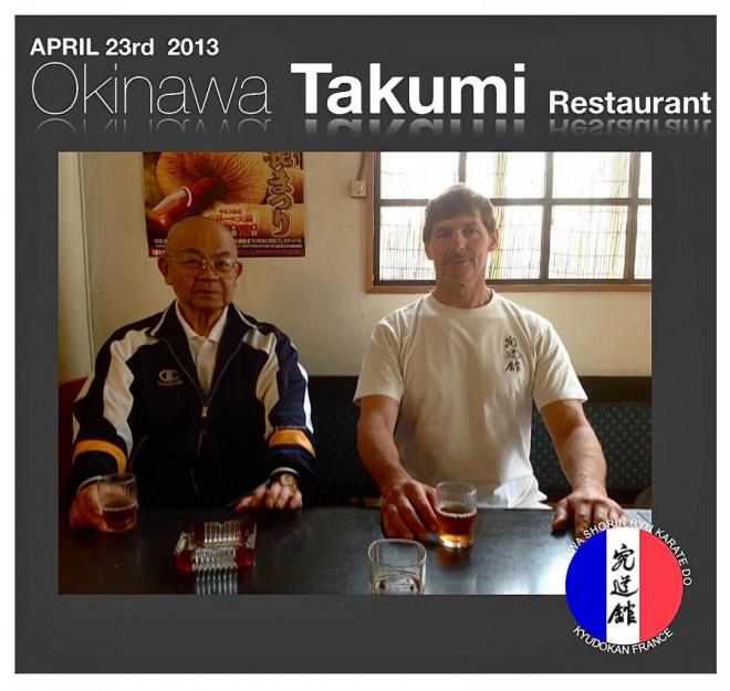 Patrice Pays et Patrick Rault à Okinawa , avril/mai 2013