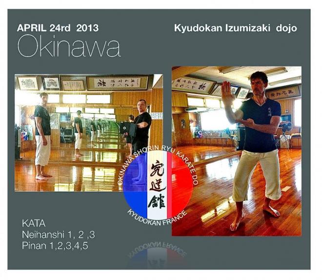 Patrice Pays et Patrick Rault à Okinawa , avril/mai 2013